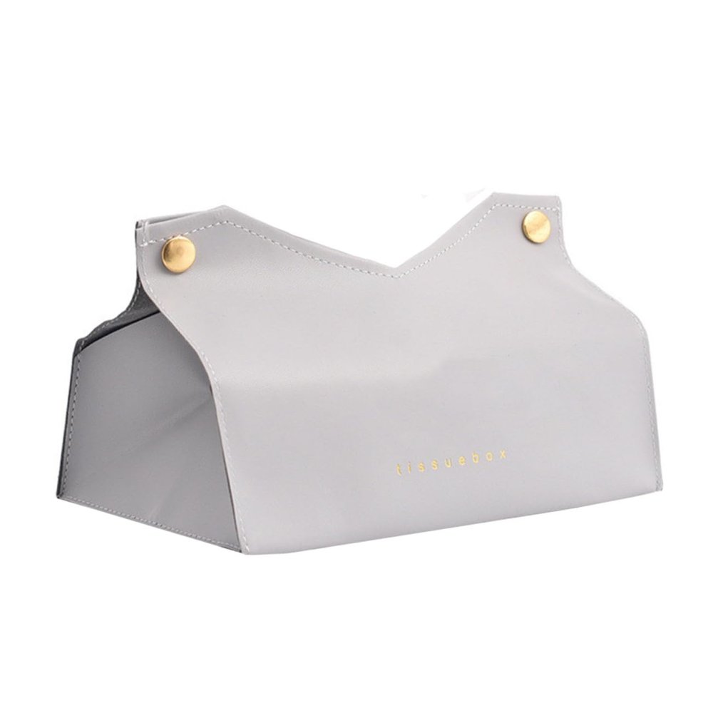 PU Leather Tissue Box Cover, Lightweight and Practical for Home and Office