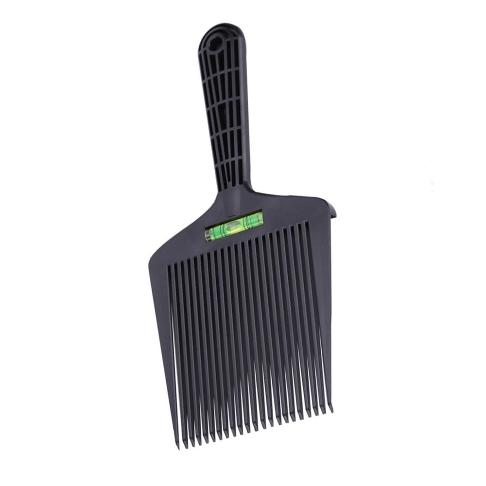 Professional Hairdressing Comb with Wide Teeth, Black Plastic