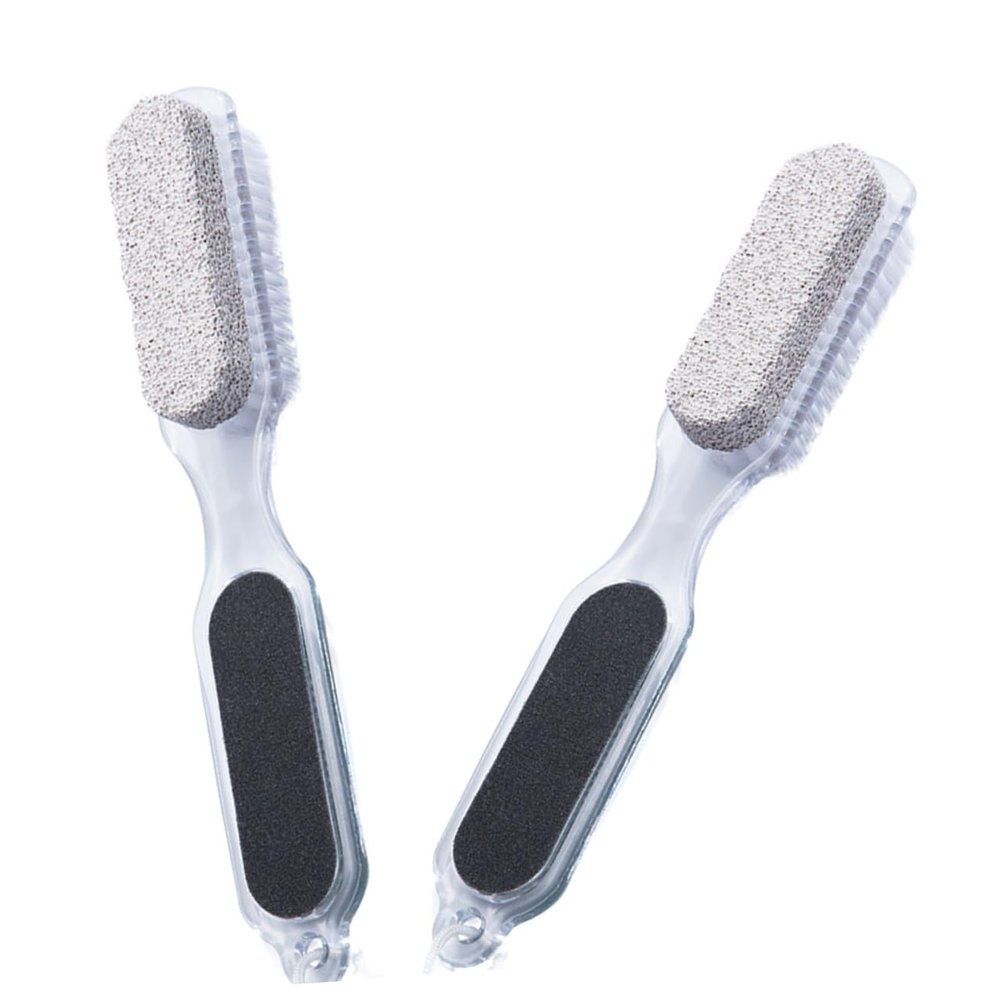 2-Piece Foot File Set with Pumice Stone and Brush