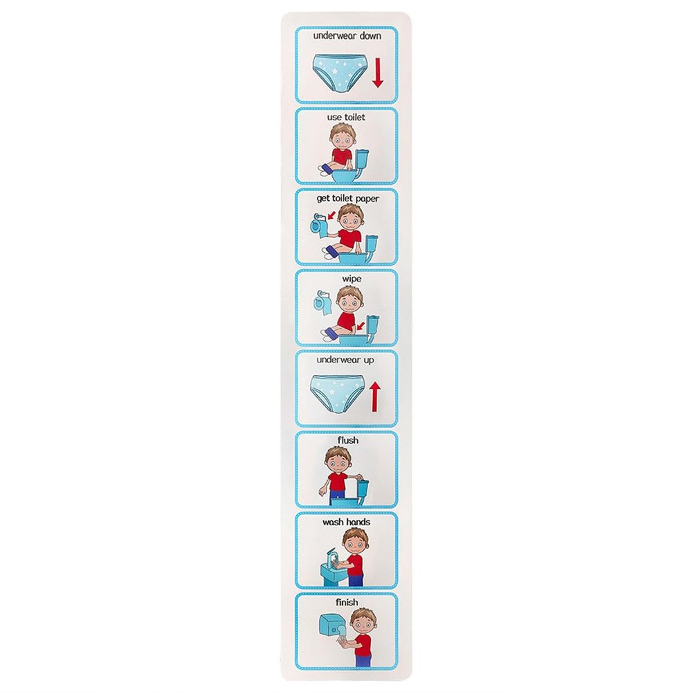 Educ Toilet Training Board with Stickers and Monitoring Board