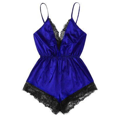 Women’s Sexy Lace Mesh Babydoll Lingerie Bodysuit Set