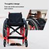 PNAJFUEL Sport and Recreational Wheelchair, Self-Propelled Portable Manual Aluminum Alloy Wheelchair, Foldable Lightweight, 40 cm Seat Width view 3