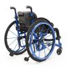 PNAJFUEL Sport and Leisure Wheelchair, Self-Propelled Manual Wheelchair, Lightweight Folding Aluminum Alloy, Blue, 42 cm / 16.5 in Seat Width view 3
