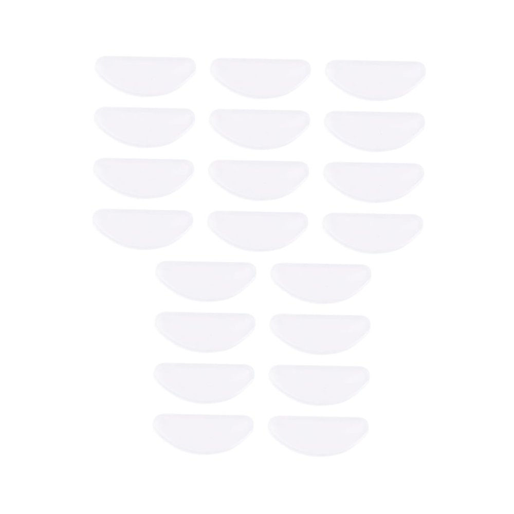 Non-Slip White Silicone Nose Pads for Glasses, 25 Pairs