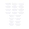 Non-Slip White Silicone Nose Pads for Glasses, 25 Pairs view 1