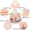 Silicone Breast Plate with Round Neckline, Color 2 view 3