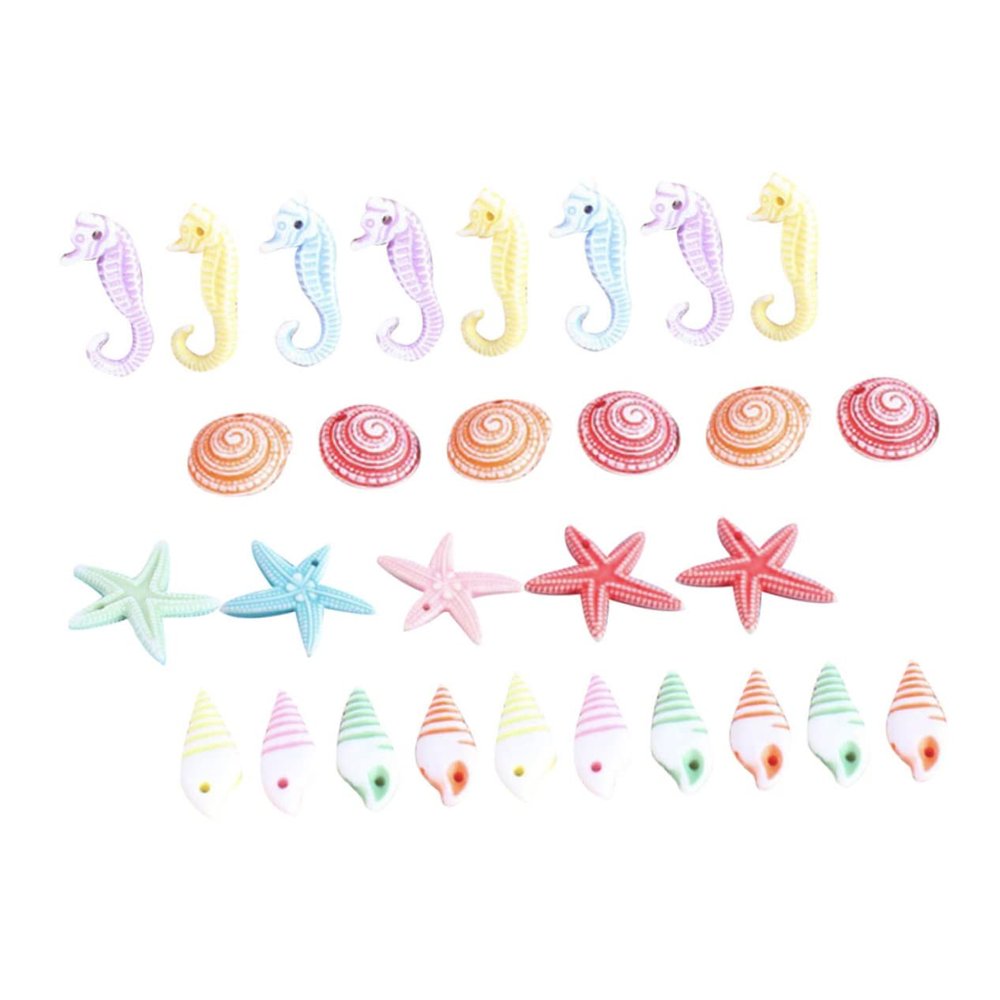 Small Resin Ornaments for Aquarium Decoration, 50 Pieces, Synthetic Resin