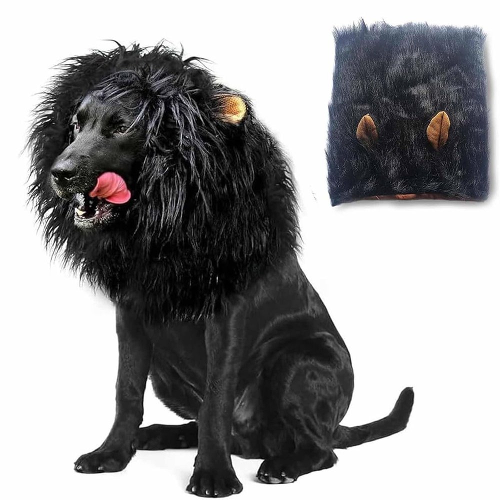 EHOTER Lion Mane for Dogs, Adjustable Halloween Costume