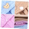 Coral Fleece Hair Turban Towel 3-Pack for Home view 3