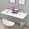 Folding Laundry Table, Wall-Mounted Painted Wood Drop-Leaf Table, 35 x 20 in view 2