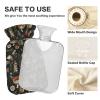 Hot Water Bottle with Cover, Mushroom Daisy Pattern, 2 L view 4