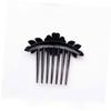 MUSISALY Rhinestone Flower Hair Combs, 2-Piece Purple Alloy Bridal Hair Accessories view 4
