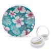 Empty Air Cushion Puff Compact with Mirror, Tropical Hibiscus Print view 1