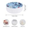 Empty Air Cushion Puff Case, Portable Makeup Compact with Blue Chicken Print view 2
