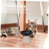 Kisangel Elevated Ceramic Cat Bowl, Mushroom-Shaped, Stable and Shallow view 3