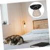 Kisangel Elevated Ceramic Cat Bowl, Mushroom-Shaped, Stable and Shallow view 4