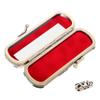 Portable Iron Lipstick Travel Case with Mirror and Fuzzy Finish view 1