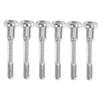 Baby Crib Spring Bolts, 6-Pack, Silver Iron Latches view 1