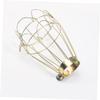 Happyyami Iron Reptile Heat Lamp Shade with Protective Guard, Gold view 3