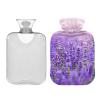 1L Hot Water Bottle with Cover, Lavender Flower, Leakproof view 2