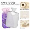 1L Hot Water Bottle with Cover, Lavender Flower, Leakproof view 4