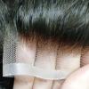 Men's Toupee for Hair Loss Coverage, #1B Off Black, 6x8, 100% European Human Hair, Lace & PU System view 4