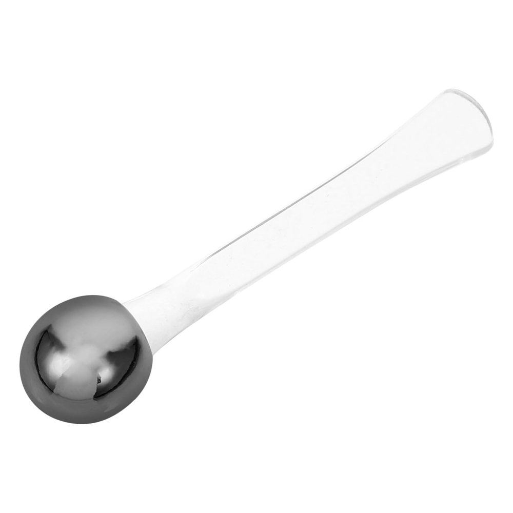 Baluue Mini Makeup Spatula with Plastic Handle and Metal Applicator