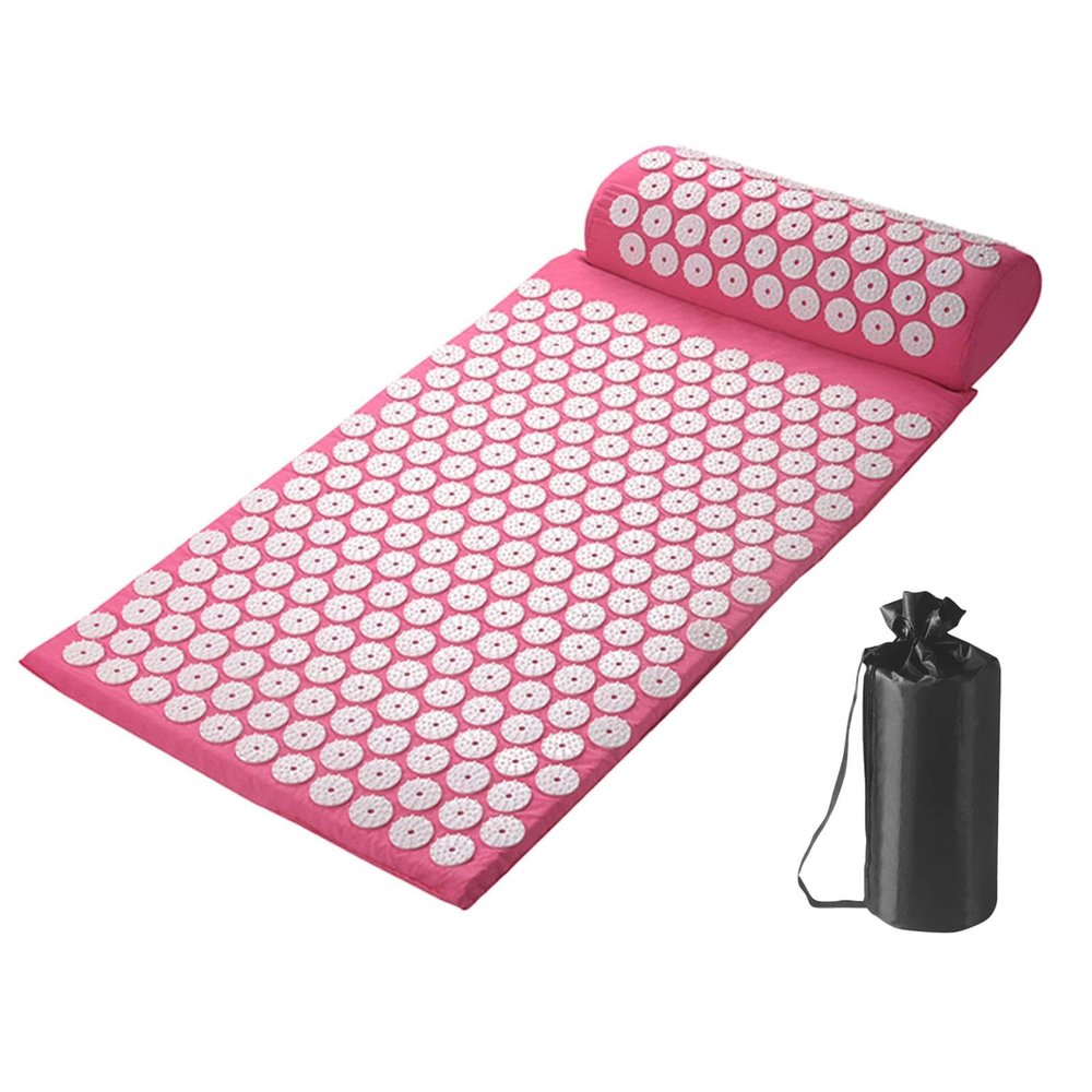 Acupressure Mat Set with Pillow, Cover and Carrying Bag
