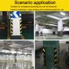 GLJTUO Garage Wall Corner Protector, Reflective Parking Guard, 47 × 3.93 × 0.39 in, 8 pcs view 2