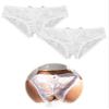 ohmydear 2-Pack Crotchless Thong Panties, White, M-L view 1