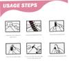 Gel Nail Stickers, 4 Colors, Simple Style, Semi-Cured Gel Nail Strips view 4