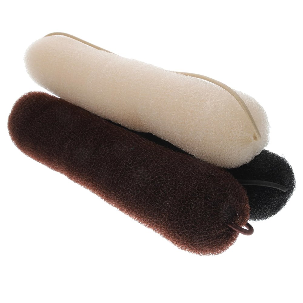 IWOWHERO Women's Hair Bun Makers, 3-Piece Nylon Set, Easy-to-Use Decorative Styling Accessories