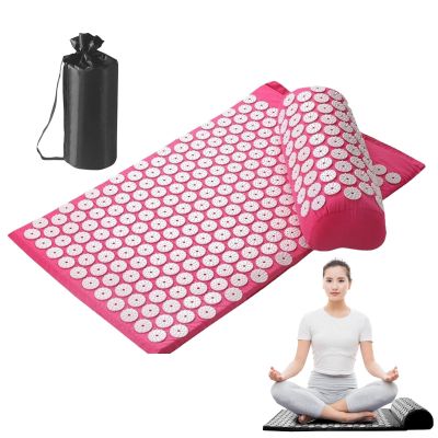 Full-Body Acupressure Massage Mat Set with Pillow