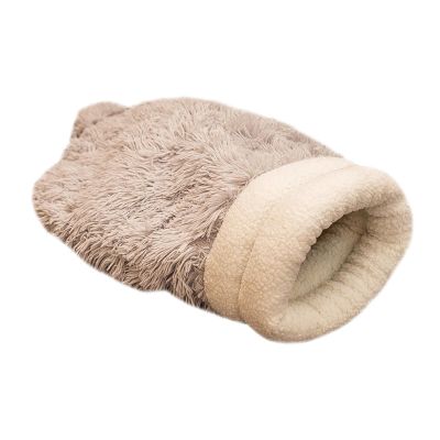 Foldable Soft Semi-Enclosed Plush Cat Sleeping Bag