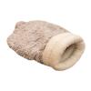 Foldable Soft Semi-Enclosed Plush Cat Sleeping Bag view 1