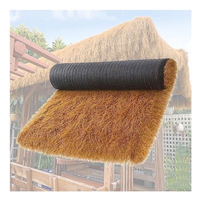 pujindu Artificial Thatch Roof, Synthetic Thatch Roll, Mexican-Style Decorative Artificial Straw Mat for Bar and Garden (39.4 x 78.7 in)