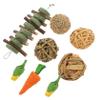BELLIFFY 8-Piece Natural Chew Toys for Small Pets view 1
