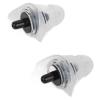 Noise-Reducing Earplugs, Transparent Soft Silicone Earplugs for Concerts, Drummers, Parties, 27 dB Noise Reduction, Comfortable to Wear, with Good (BLACK) view 2
