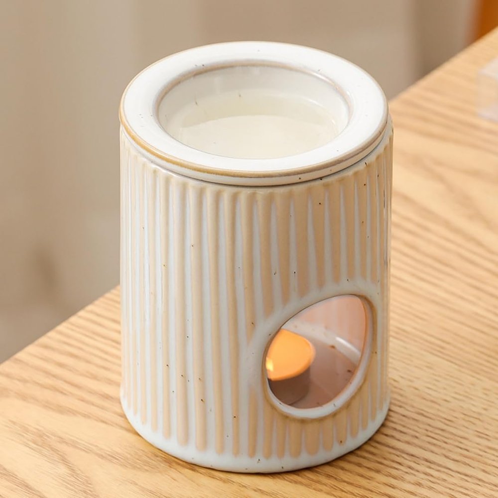 Warmself Ceramic Aromatherapy Oil Burner with Tealight Holder