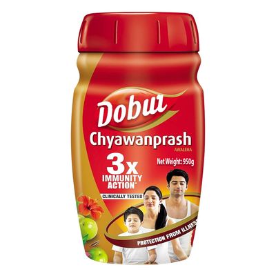 Chyawanprash 3x Immunity Action – Double Immunity, 500 g | Natural Amla, Honey, Ghee and Herbs for Strong Defenses (950 GRAMS)