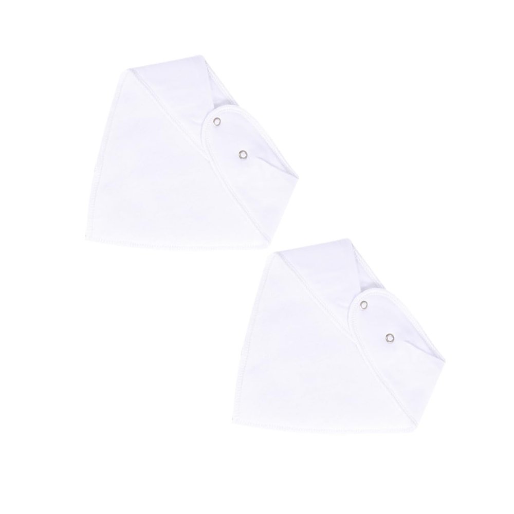 TOYANDONA 3-Piece White Cotton Nursing Cloths