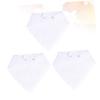 TOYANDONA 3-Piece White Cotton Nursing Cloths view 4