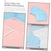 MUCKLILY 50-Piece Disposable Adult Adjustable Waterproof Bibs for Seniors and People with Disabilities view 2