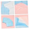 MUCKLILY 50-Piece Disposable Adult Adjustable Waterproof Bibs for Seniors and People with Disabilities view 3