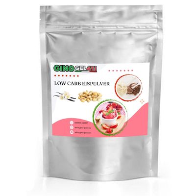 Gino Gelati French Vanilla Low-Carb Ice Cream Powder, Vegan, Sugar-Free and Lactose-Free, Made in Germany, No Ice Cream Maker Required (10 kg, Vanilla Pistachio)