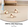 IMIKEYA 4-Piece Swivel Casters with Brakes, Quiet PU Stem Casters, Easy Installation for Cribs and Bookshelves view 3