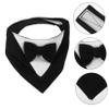 Happyyami Black Polyester Dog Bandana, Durable, Quick-Drying, Washable view 4