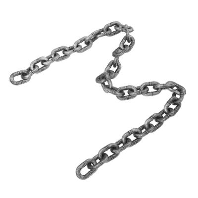 Halloween Plastic Chain for Dogs, Realistic PVC, Silver