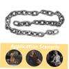 Halloween Plastic Chain for Dogs, Realistic PVC, Silver view 3