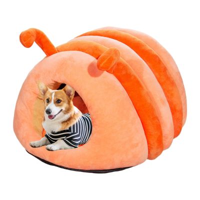 Winter Dog Bed, Semi-Covered Pet Bed for Small to Medium Pets